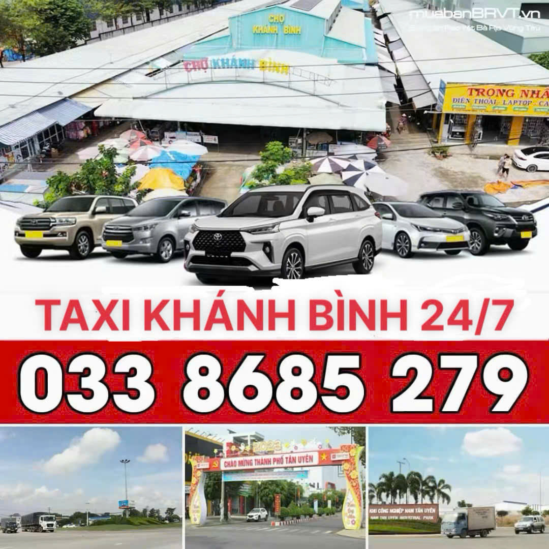 Taxi Khánh Bình 24/7 033 8685 279