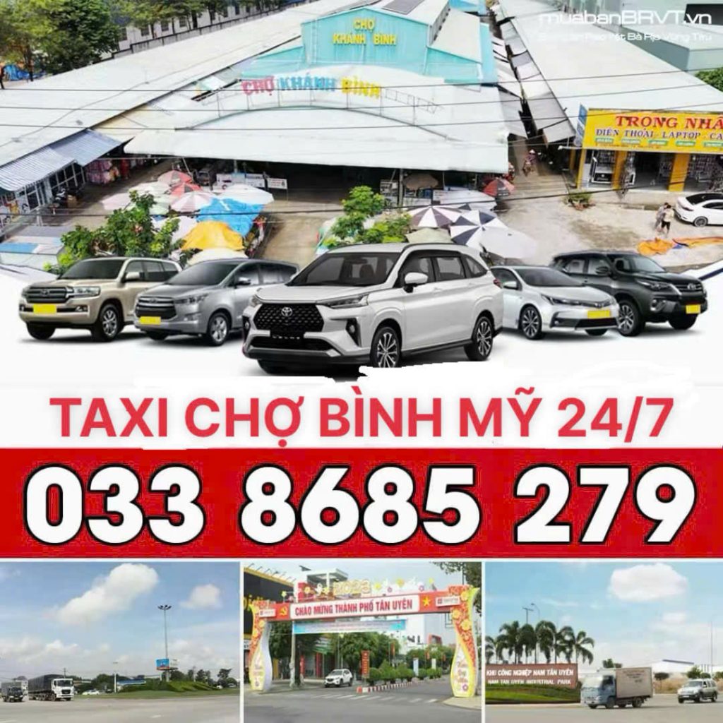 Taxi Chợ Bình Mỹ 24/7 033 8685 279