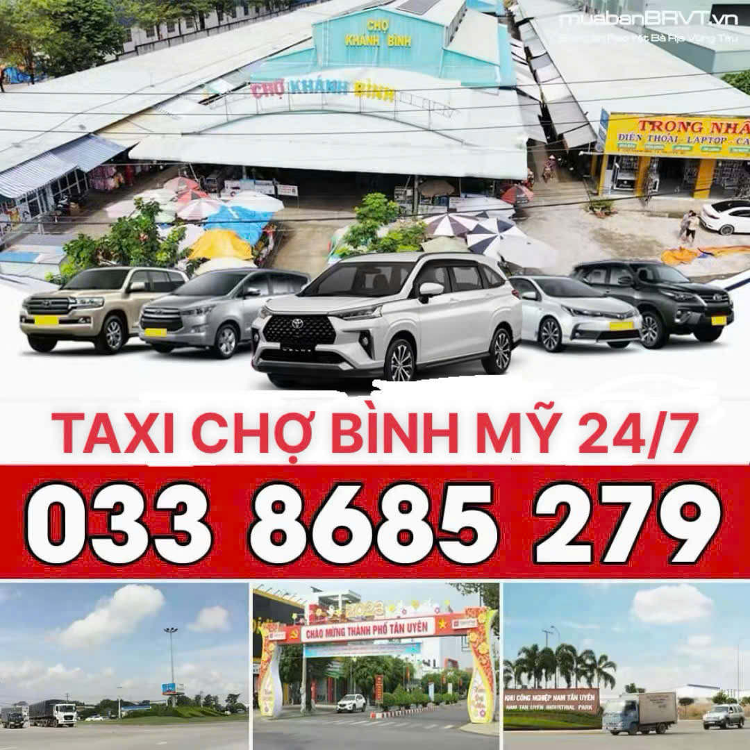 Taxi Chợ Bình Mỹ 24/7 033 8685 279
