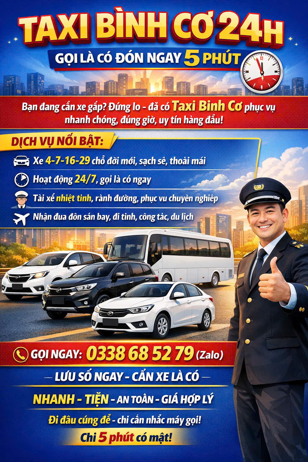 Taxi Bình Cơ 24h 0338 68 52 79