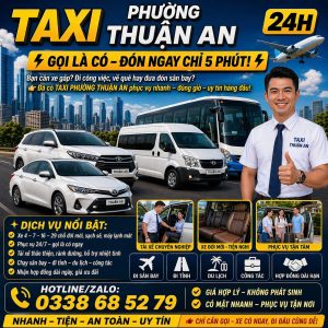 Taxi Phường Thuận An 24h 0338 68 52 79