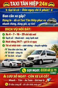 Taxi Tân Hiệp 24h 0338 68 52 79