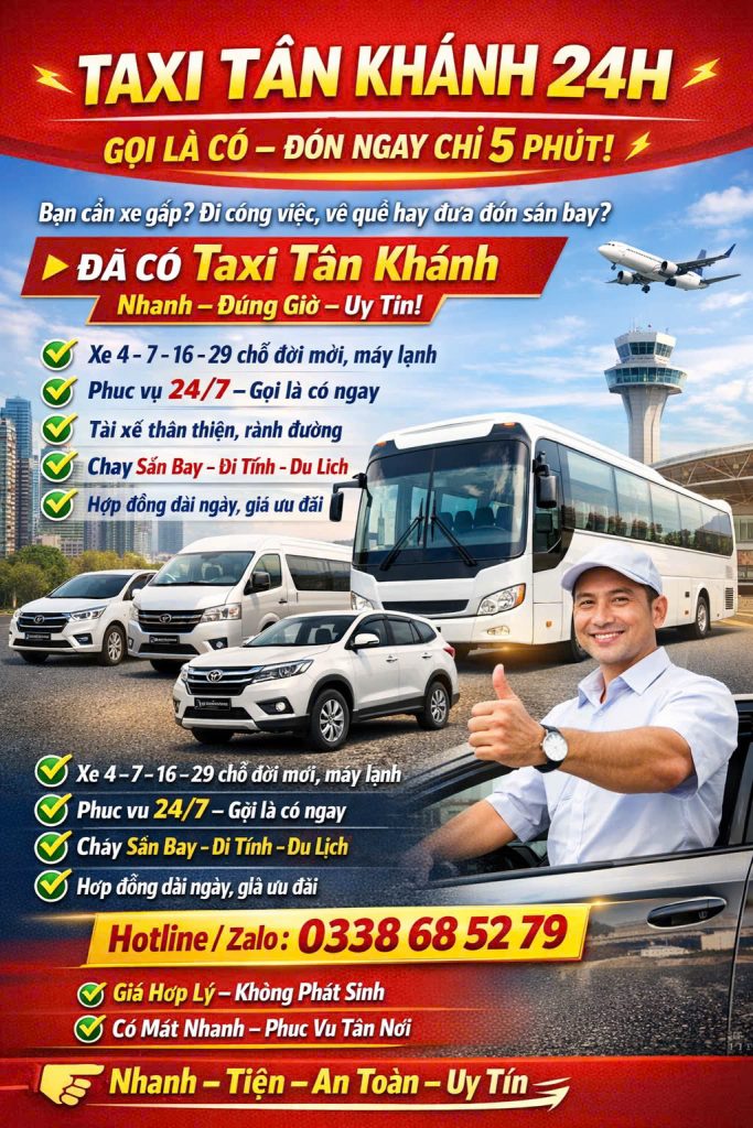 Taxi Tân Hiệp 24h 0338 68 52 79