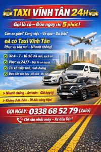 Taxi Vĩnh Tân 24h 0338 68 52 79