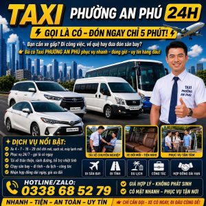 Taxi Phường An Phú 24h 0338 68 52 79