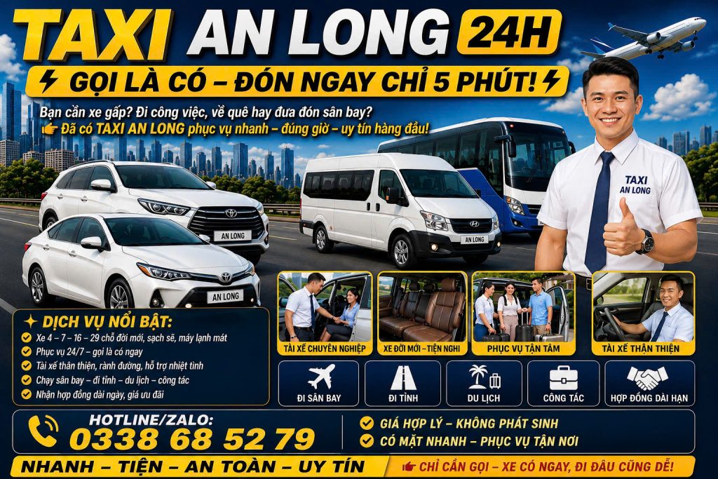 Taxi An Long 24h 0338 68 52 79