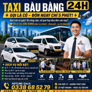 Taxi Bàu Bàng 24h 0338 68 52 79
