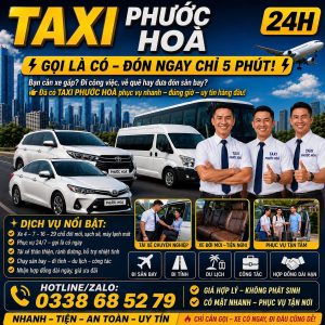 Taxi Phước Hòa 24h 0338 68 52 79