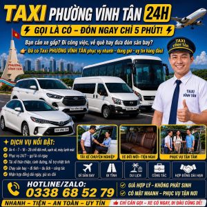 Taxi Phường Vĩnh Tân 24h 0338 68 52 79
