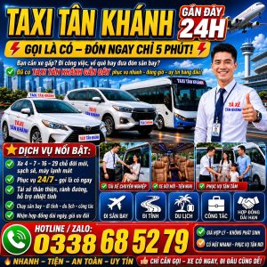 Taxi Tân Khánh Gần Đây 0338685279