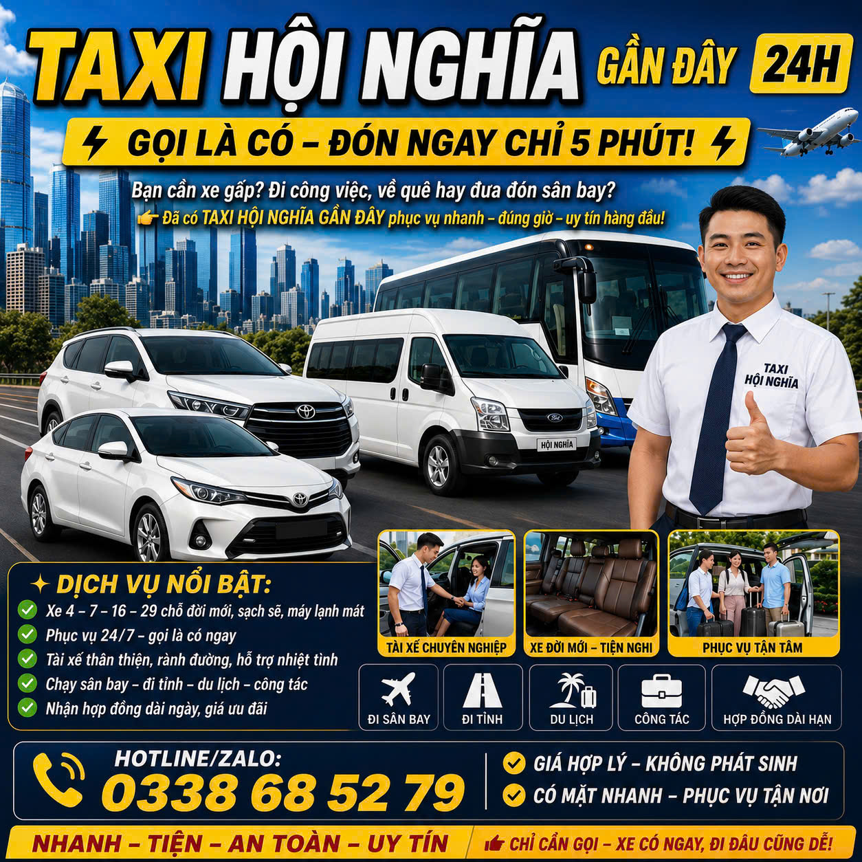 Taxi Hội Nghĩa Gần Đây 24h 0338685279