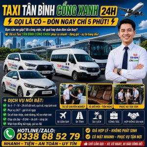 Taxi Tân Bình Cổng Xanh 0338685279