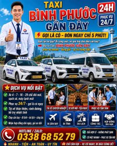 Taxi Bình Phước Gần Đây 0338 68 52 79