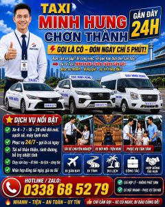 Taxi Minh Hưng Chơn Thành Gần Đây 0338 68 52 79