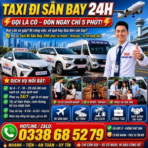 Taxi Đi Sân Bay 24h 0338685279
