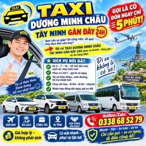 Taxi Dương Minh Châu Tây Ninh Gần Đây 0338685279