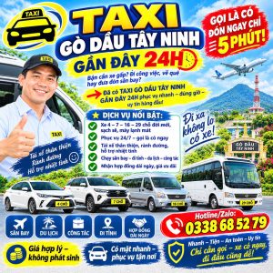 Taxi Gò Dầu Tây Ninh Gần Đây 24h 0338685279