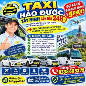 Taxi Hảo Đước Tây Ninh Gần Đây 24h 0338685279