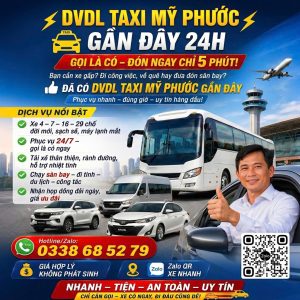 Taxi Mỹ Phước 1 2 3 0338685279