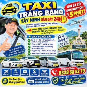 Taxi Trảng Bàng Tây Ninh Gần Đây 24h 0338685279
